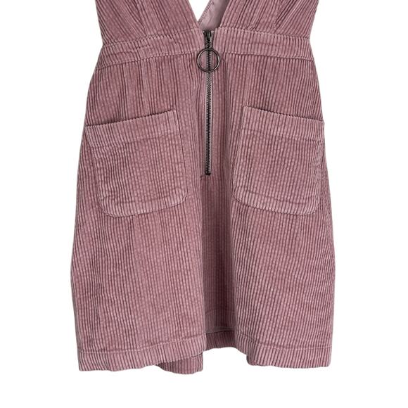 Wild Fable NWT Y2K Mauve Pink Corduroy Overall Jumper Dress - Picture 3 of 6